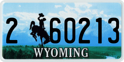 WY license plate 260213