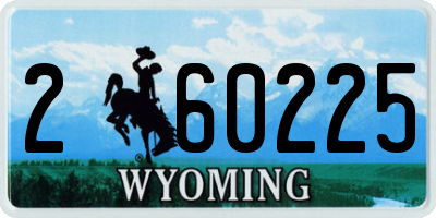 WY license plate 260225