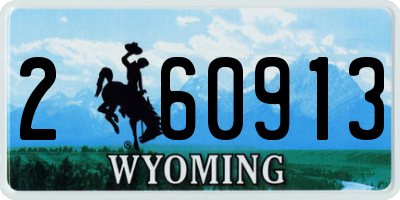 WY license plate 260913