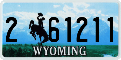 WY license plate 261211