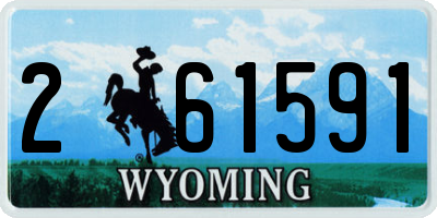 WY license plate 261591