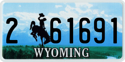 WY license plate 261691