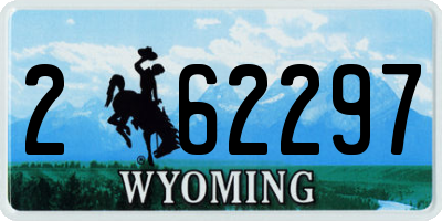 WY license plate 262297