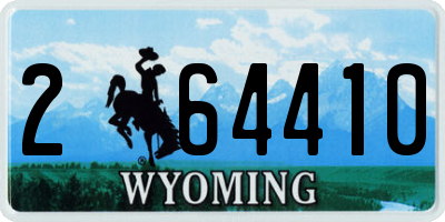 WY license plate 264410