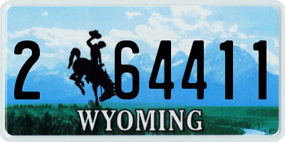 WY license plate 264411