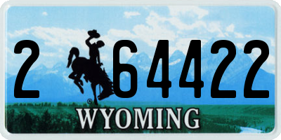 WY license plate 264422