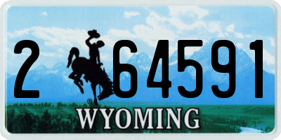 WY license plate 264591
