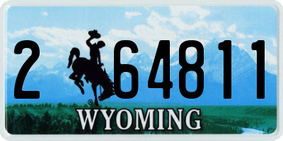 WY license plate 264811