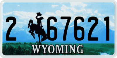 WY license plate 267621