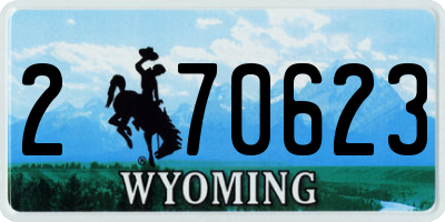 WY license plate 270623