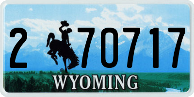 WY license plate 270717