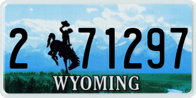 WY license plate 271297