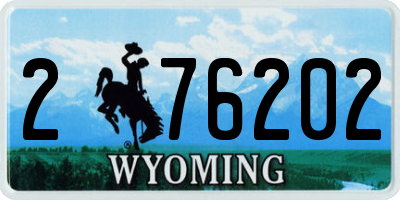 WY license plate 276202