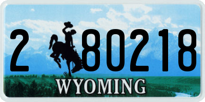 WY license plate 280218