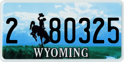WY license plate 280325