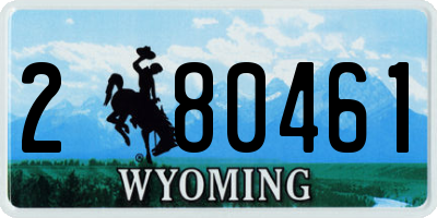 WY license plate 280461