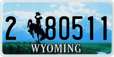 WY license plate 280511