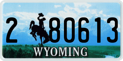 WY license plate 280613