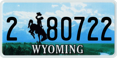 WY license plate 280722