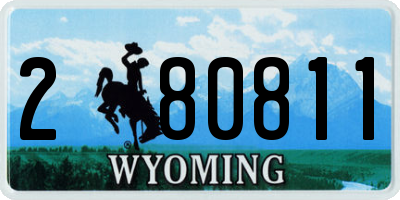 WY license plate 280811