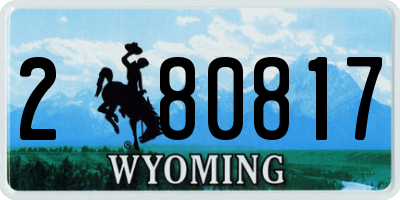 WY license plate 280817