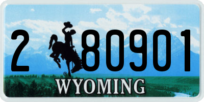 WY license plate 280901