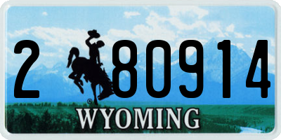 WY license plate 280914
