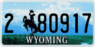 WY license plate 280917