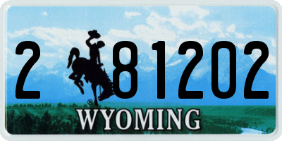 WY license plate 281202