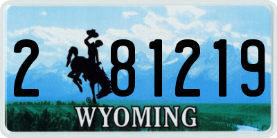 WY license plate 281219