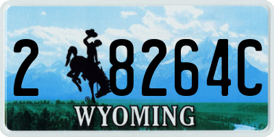 WY license plate 28264C