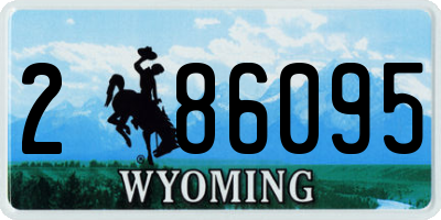WY license plate 286095
