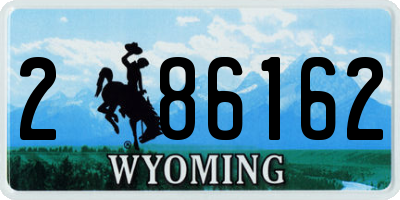 WY license plate 286162