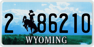 WY license plate 286210