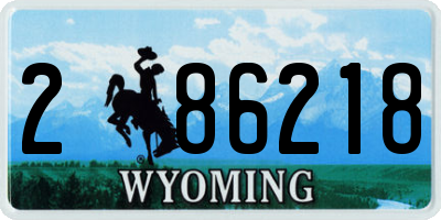 WY license plate 286218