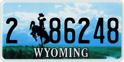 WY license plate 286248