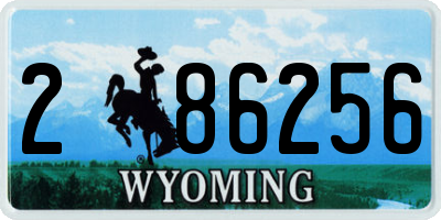 WY license plate 286256