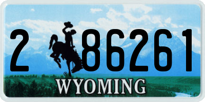 WY license plate 286261