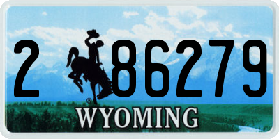 WY license plate 286279