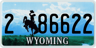 WY license plate 286622