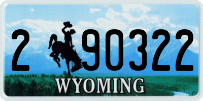 WY license plate 290322
