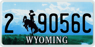 WY license plate 29056C