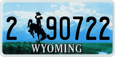 WY license plate 290722