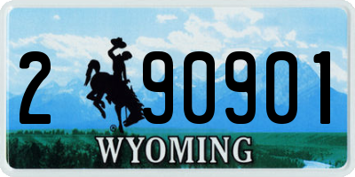 WY license plate 290901