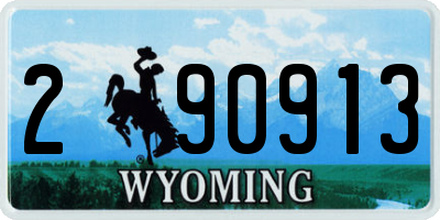 WY license plate 290913