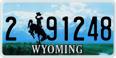 WY license plate 291248