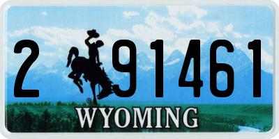 WY license plate 291461