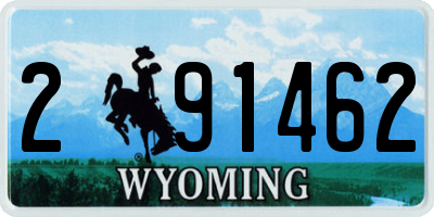 WY license plate 291462