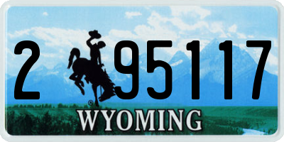 WY license plate 295117