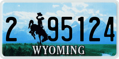 WY license plate 295124